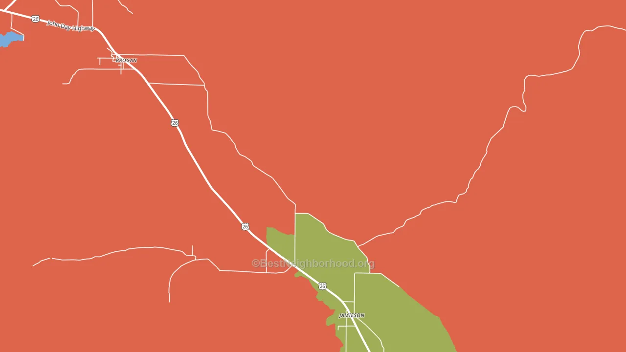 97909, OR block-group voter-turnout map