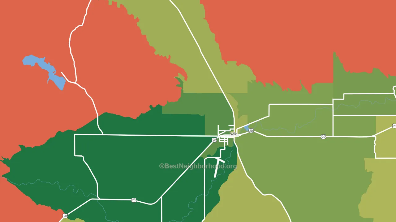 97918, OR block-group voter-turnout map