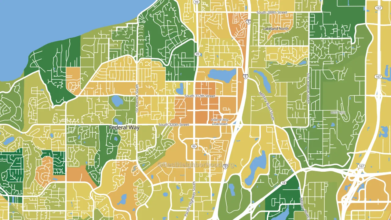 98003, WA block-group voter-turnout map