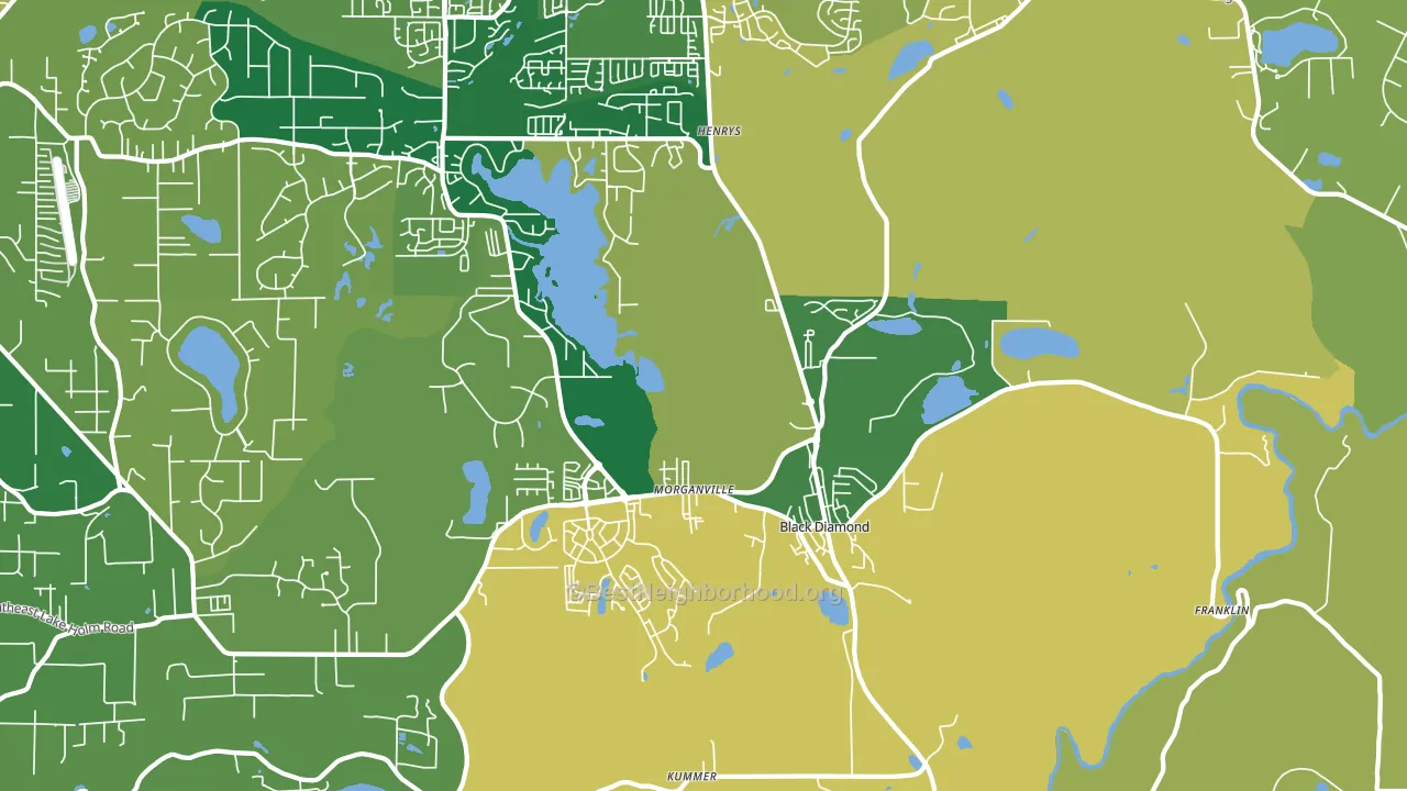 98010, WA block-group voter-turnout map