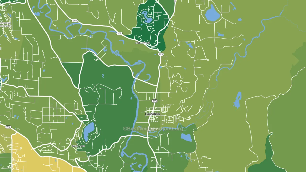 98014, WA block-group voter-turnout map