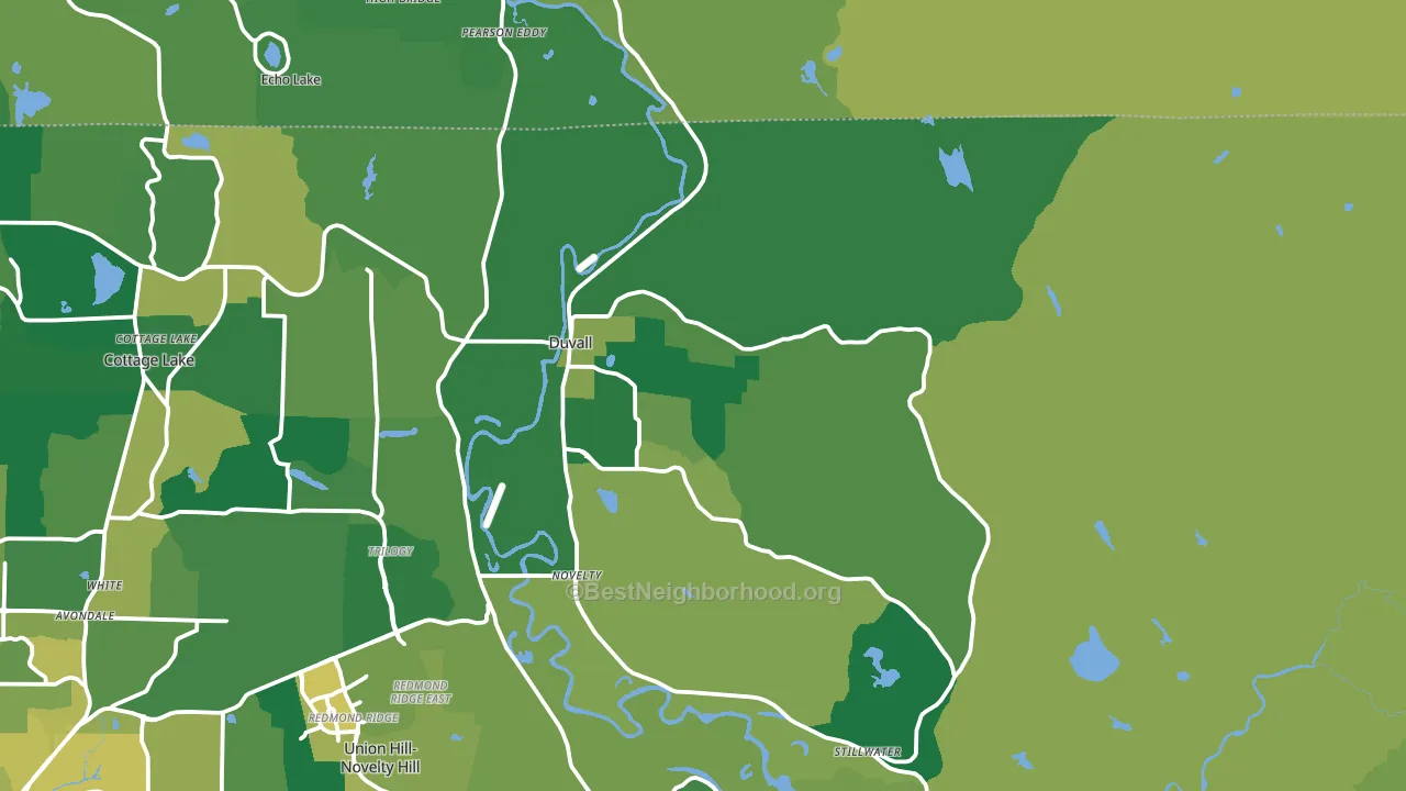 98019, WA block-group voter-turnout map