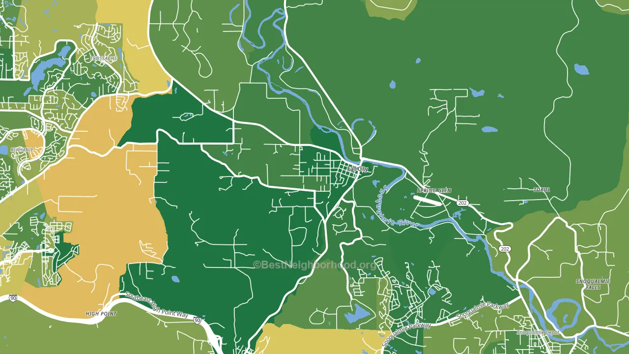 98024, WA block-group voter-turnout map