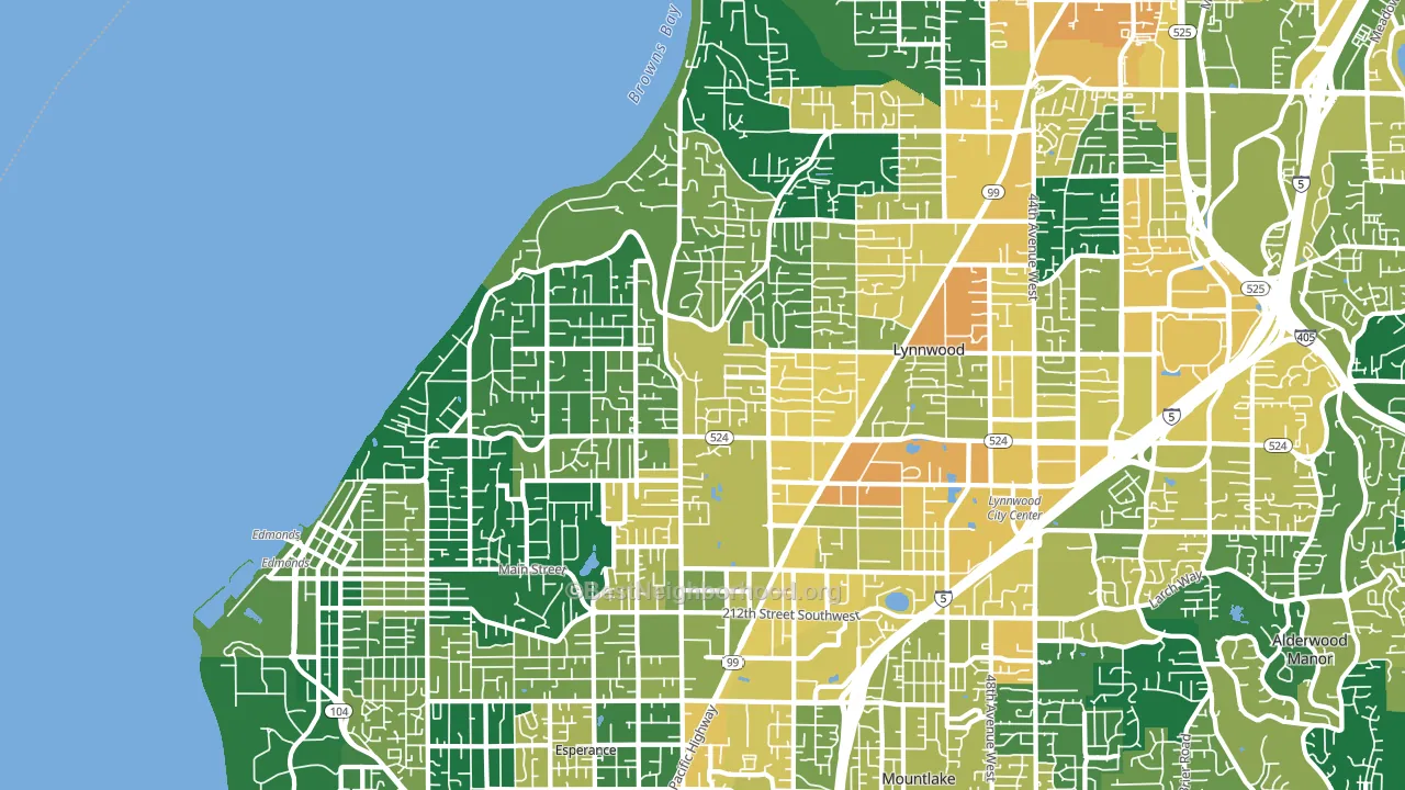 98026, WA block-group voter-turnout map