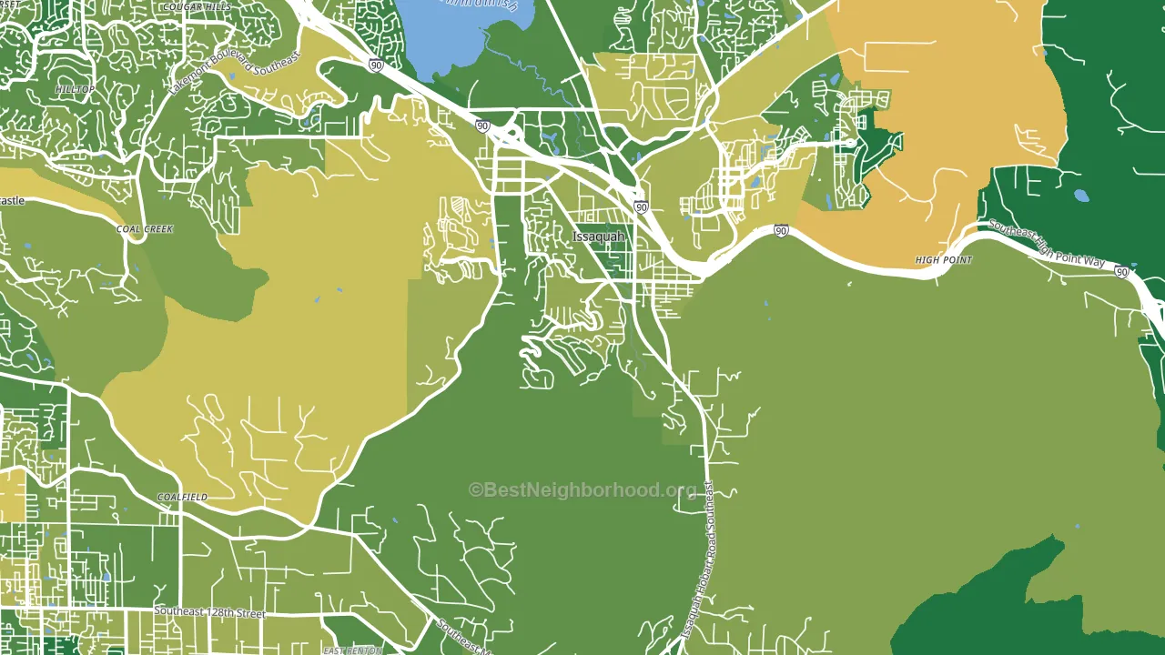 98027, WA block-group voter-turnout map