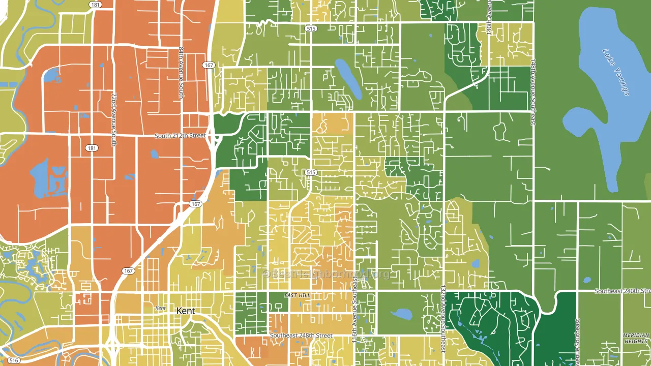 98031, WA block-group voter-turnout map