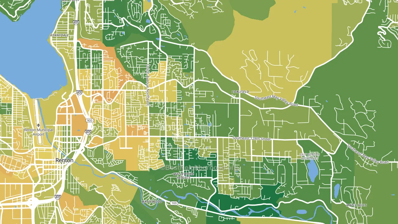 98059, WA block-group voter-turnout map