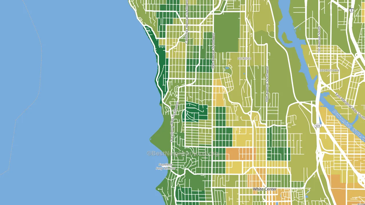 98136, WA block-group voter-turnout map