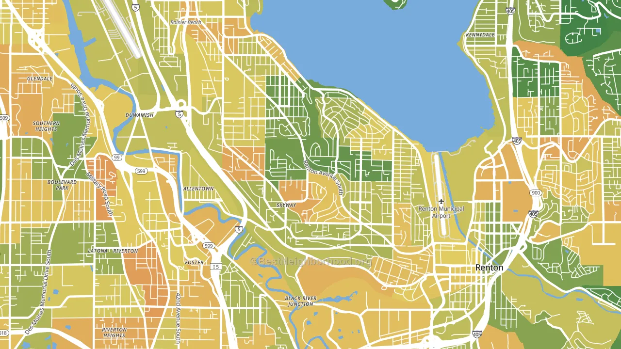 98178, WA block-group voter-turnout map