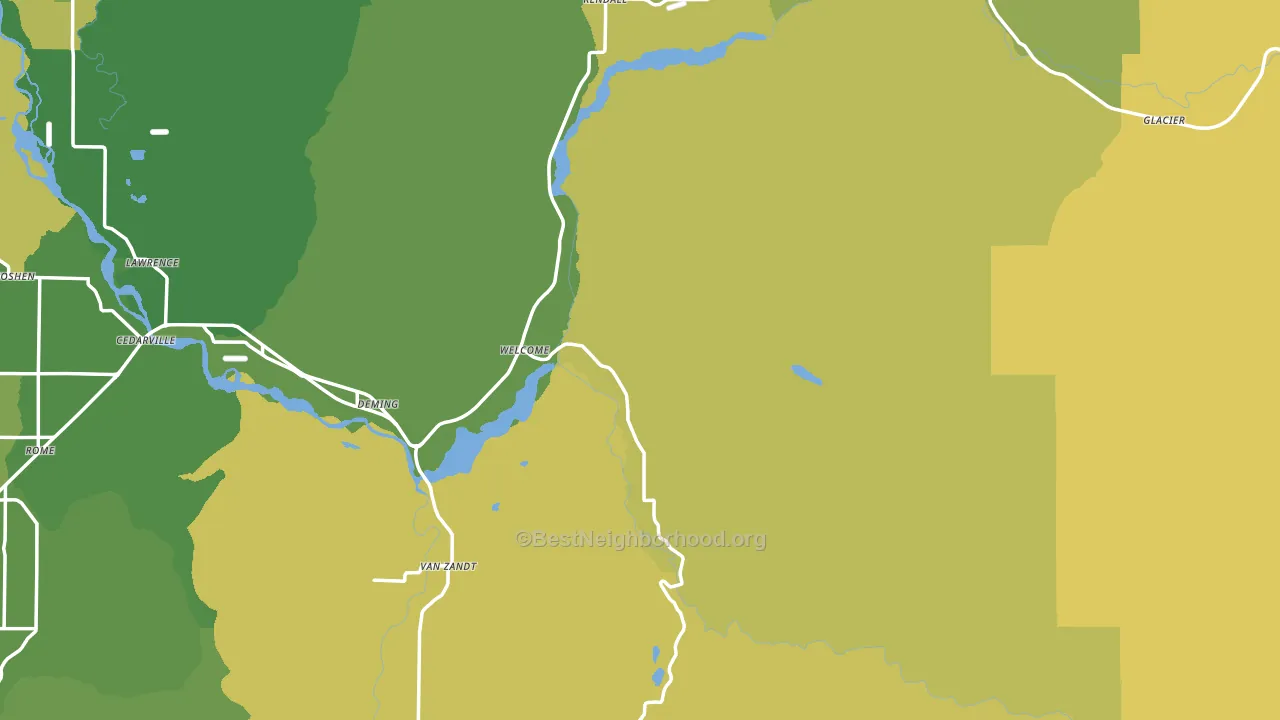 98244, WA block-group voter-turnout map