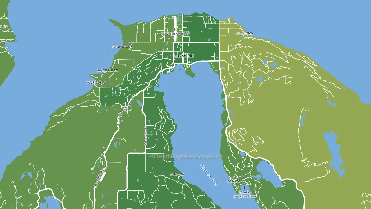 98245, WA block-group voter-turnout map