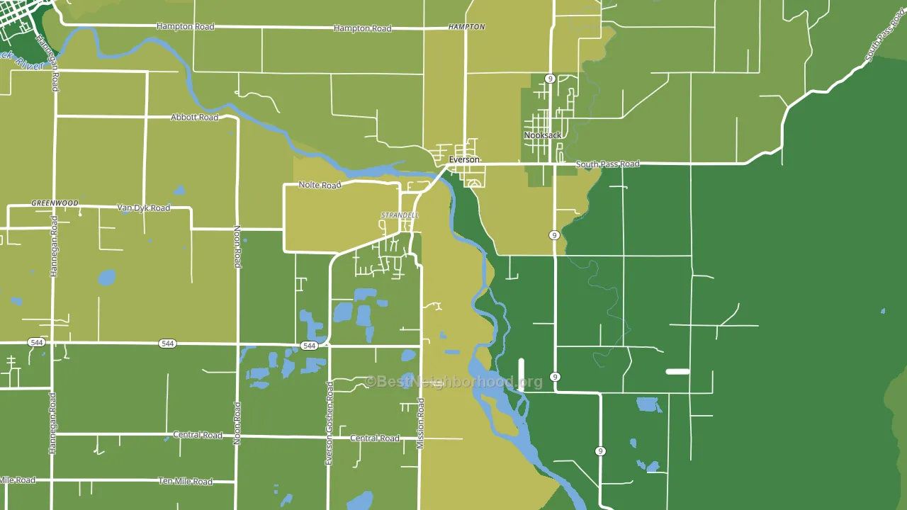98247, WA block-group voter-turnout map