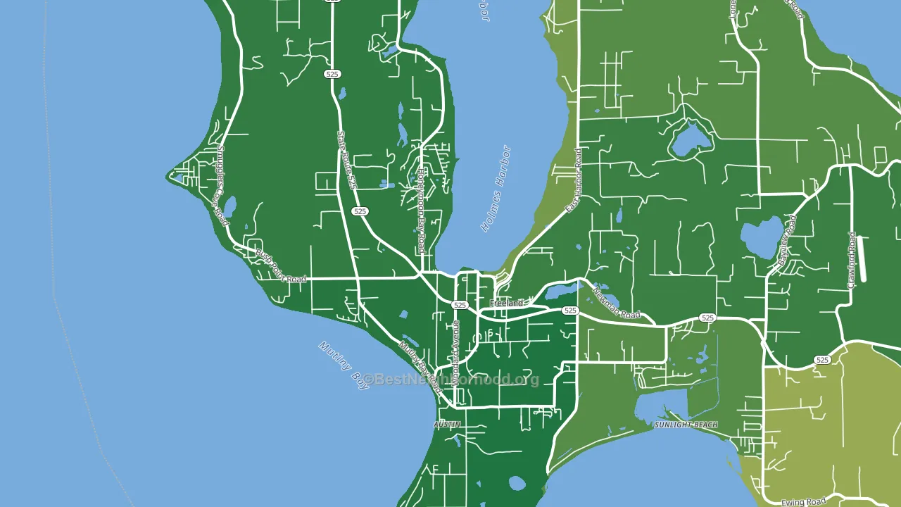 98249, WA block-group voter-turnout map