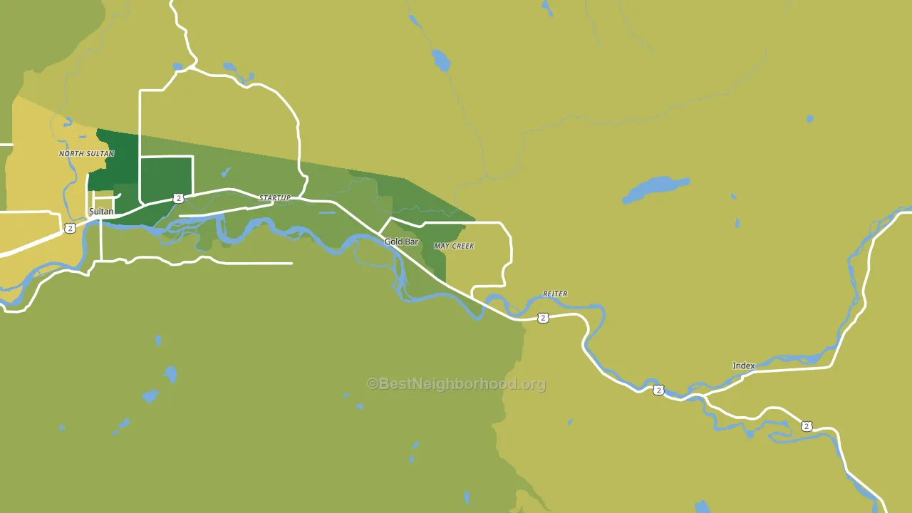 98251, WA block-group voter-turnout map