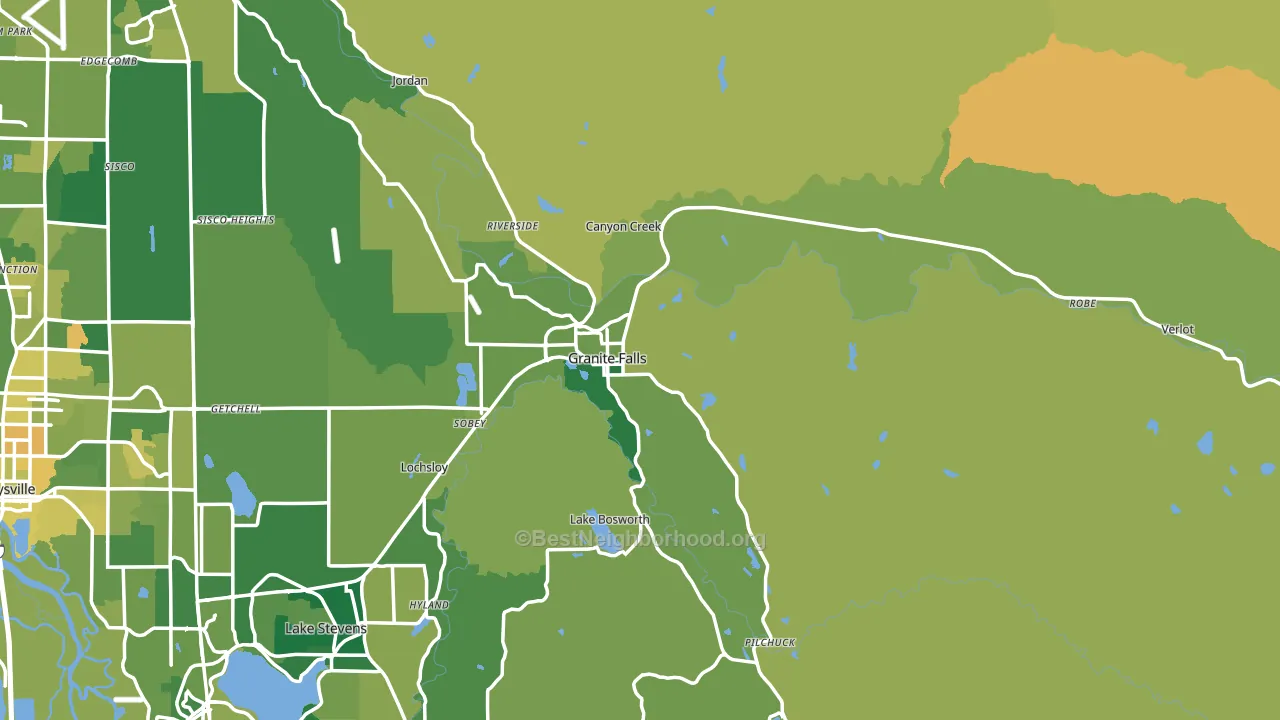 98252, WA block-group voter-turnout map