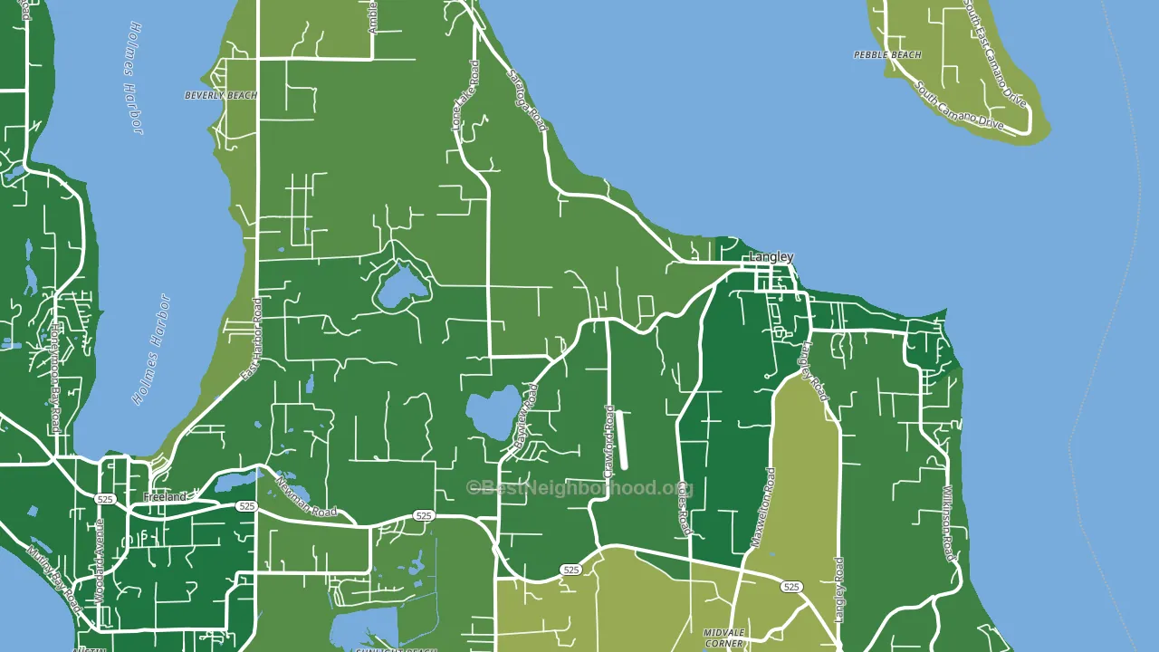 98260, WA block-group voter-turnout map
