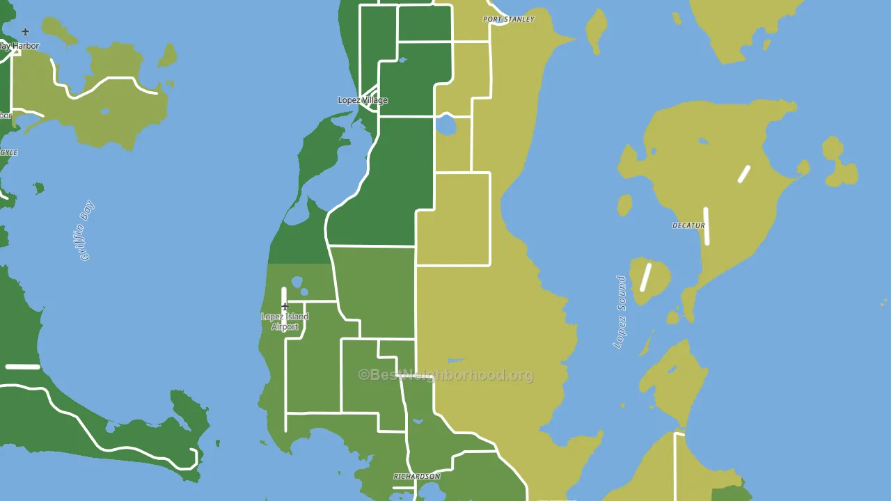 98261, WA block-group voter-turnout map