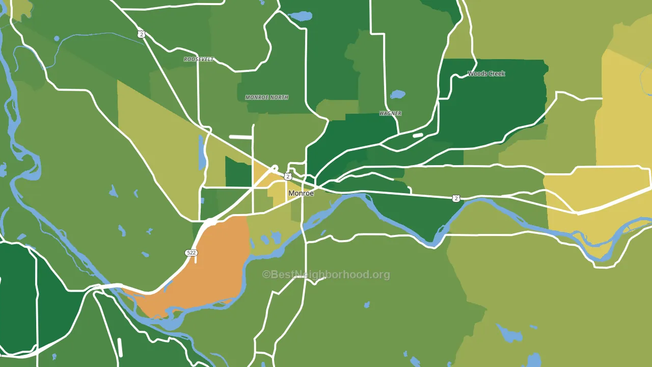 98272, WA block-group voter-turnout map