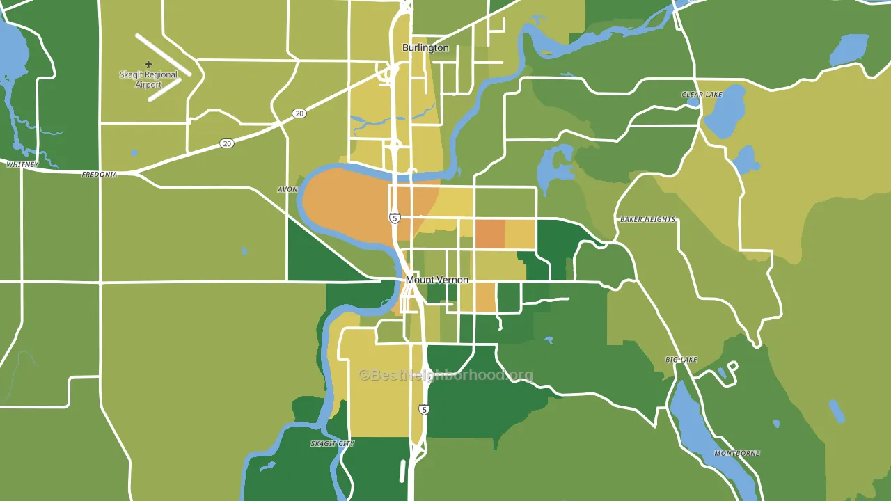 98273, WA block-group voter-turnout map