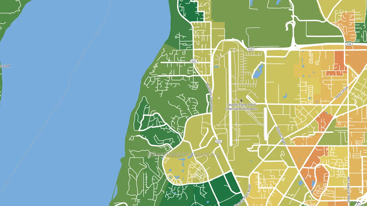 98275, WA block-group voter-turnout map