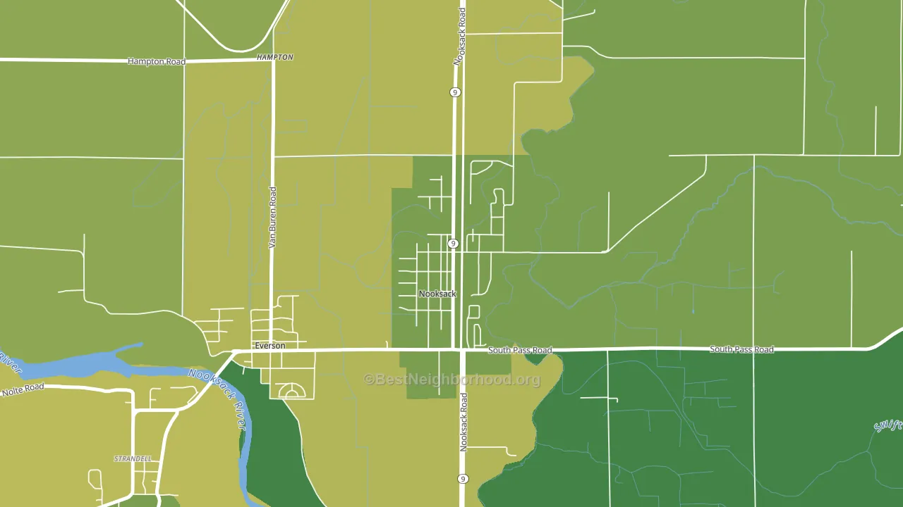98276, WA block-group voter-turnout map