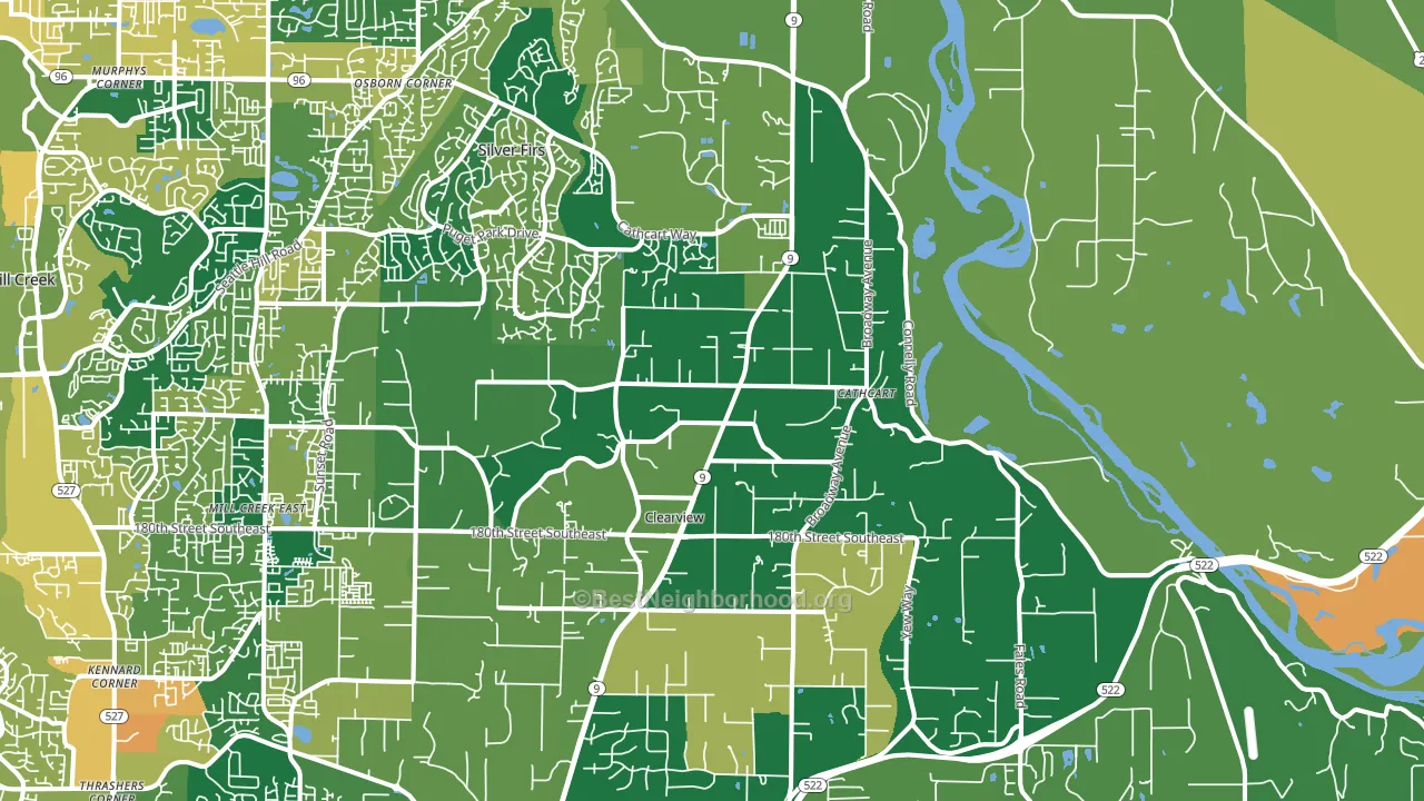 98296, WA block-group voter-turnout map