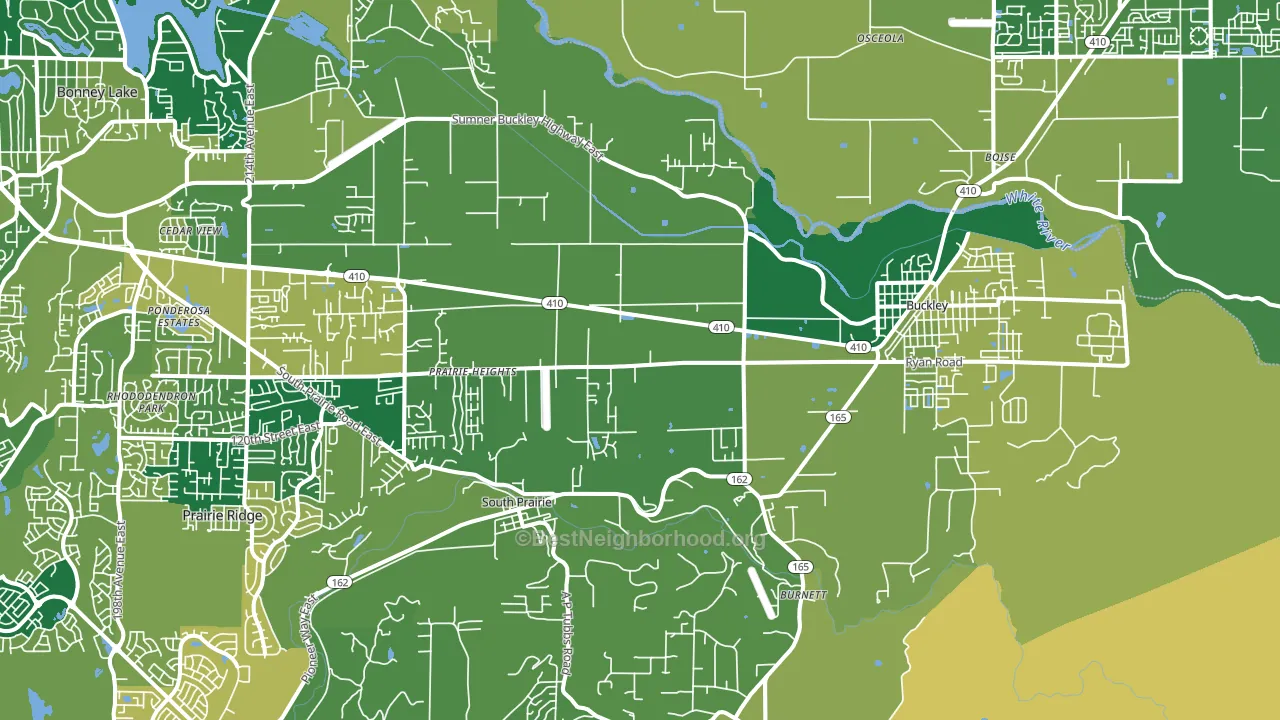 98321, WA block-group voter-turnout map