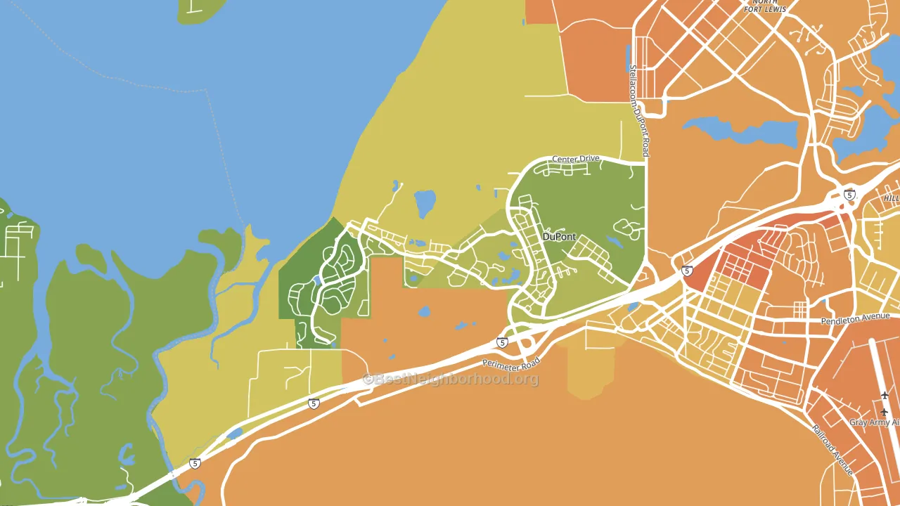 98327, WA block-group voter-turnout map