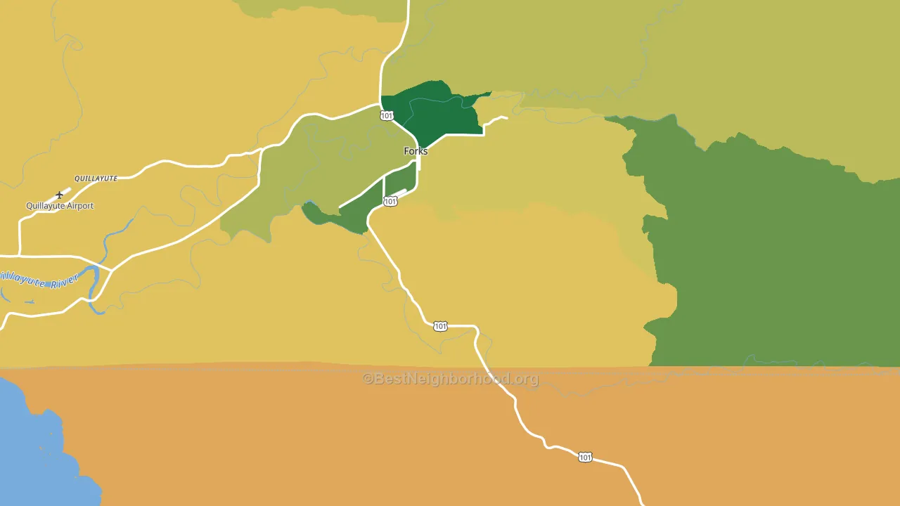 98331, WA block-group voter-turnout map