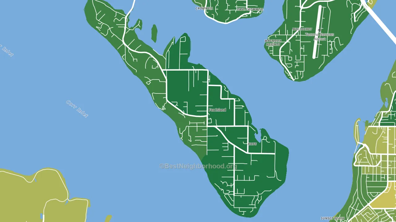 98333, WA block-group voter-turnout map