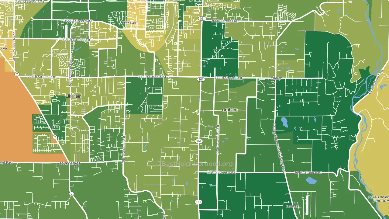98338, WA block-group voter-turnout map