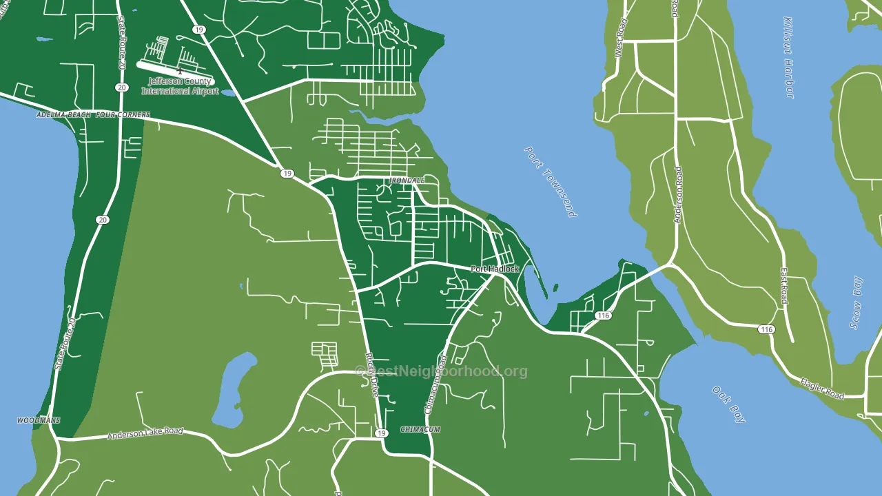 98339, WA block-group voter-turnout map