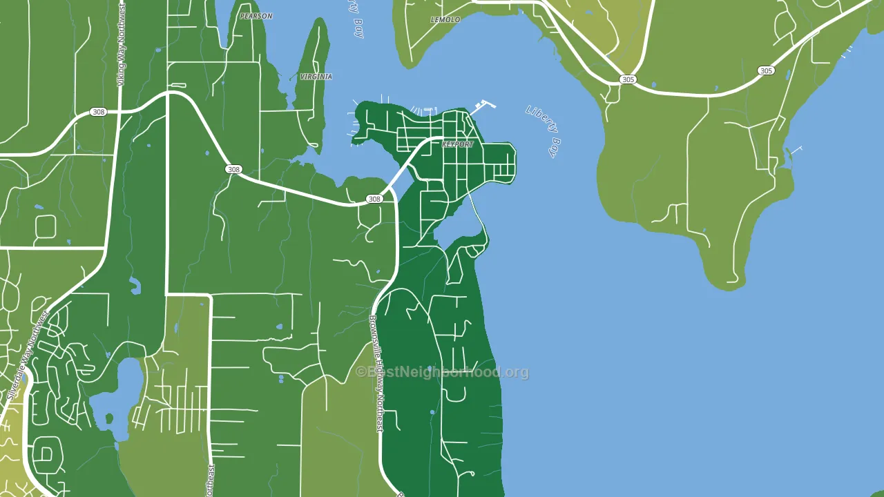 98345, WA block-group voter-turnout map
