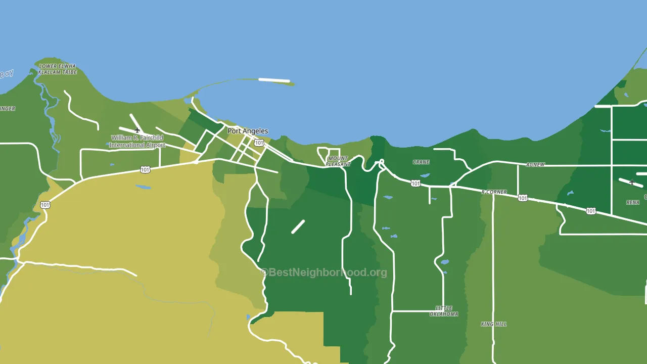 98362, WA block-group voter-turnout map