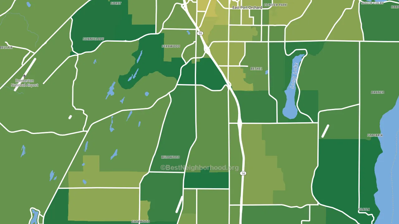 98367, WA block-group voter-turnout map
