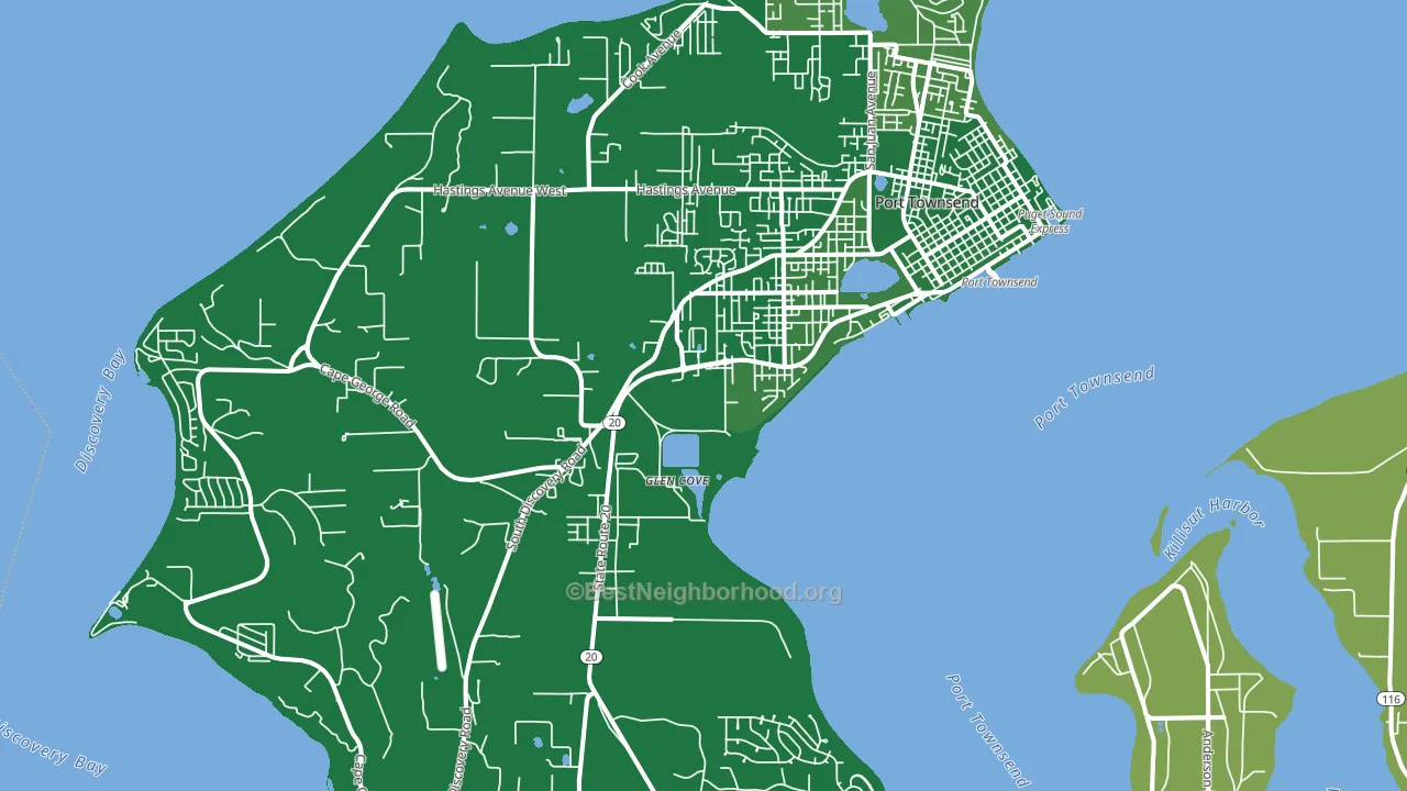 98368, WA block-group voter-turnout map