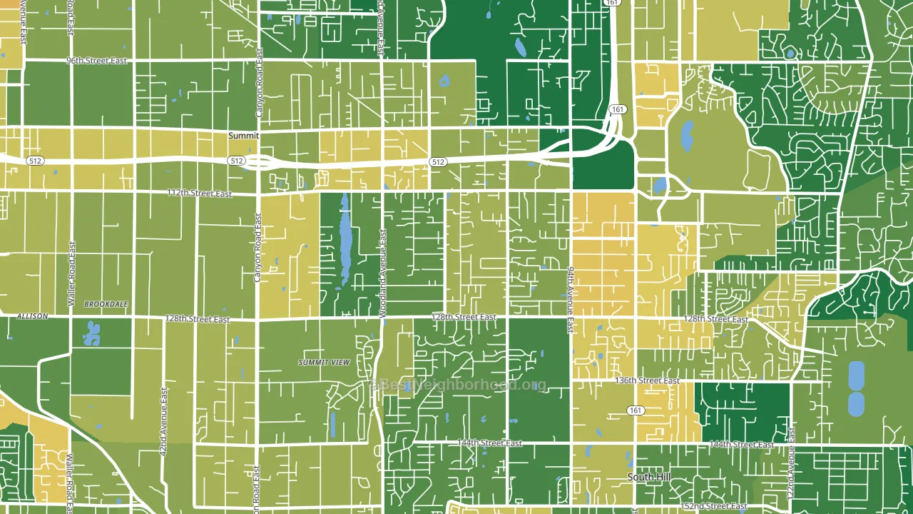 98373, WA block-group voter-turnout map