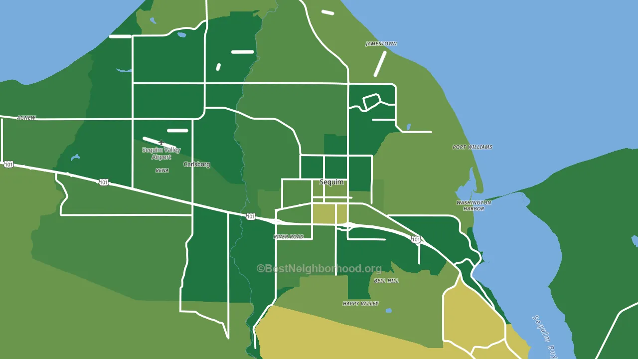 98382, WA block-group voter-turnout map