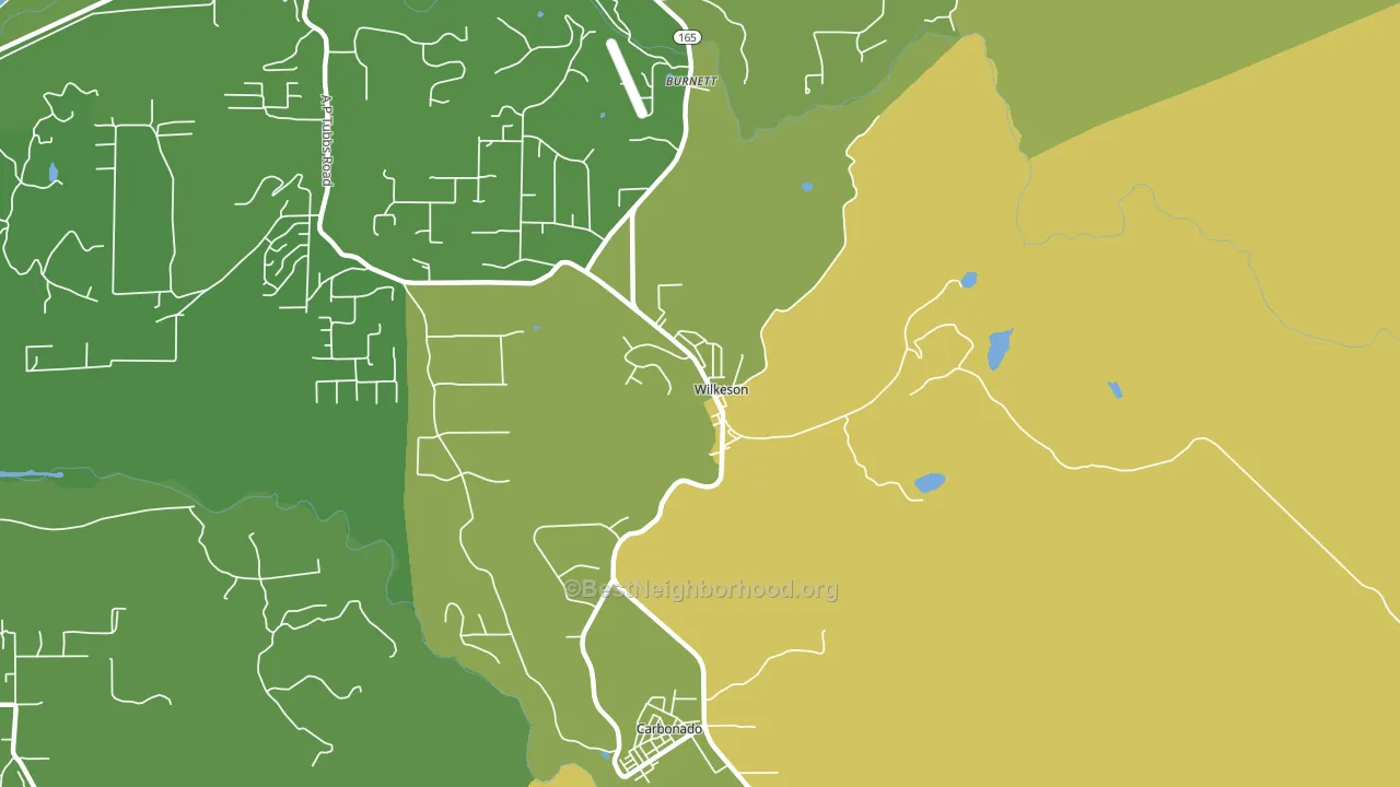 98396, WA block-group voter-turnout map