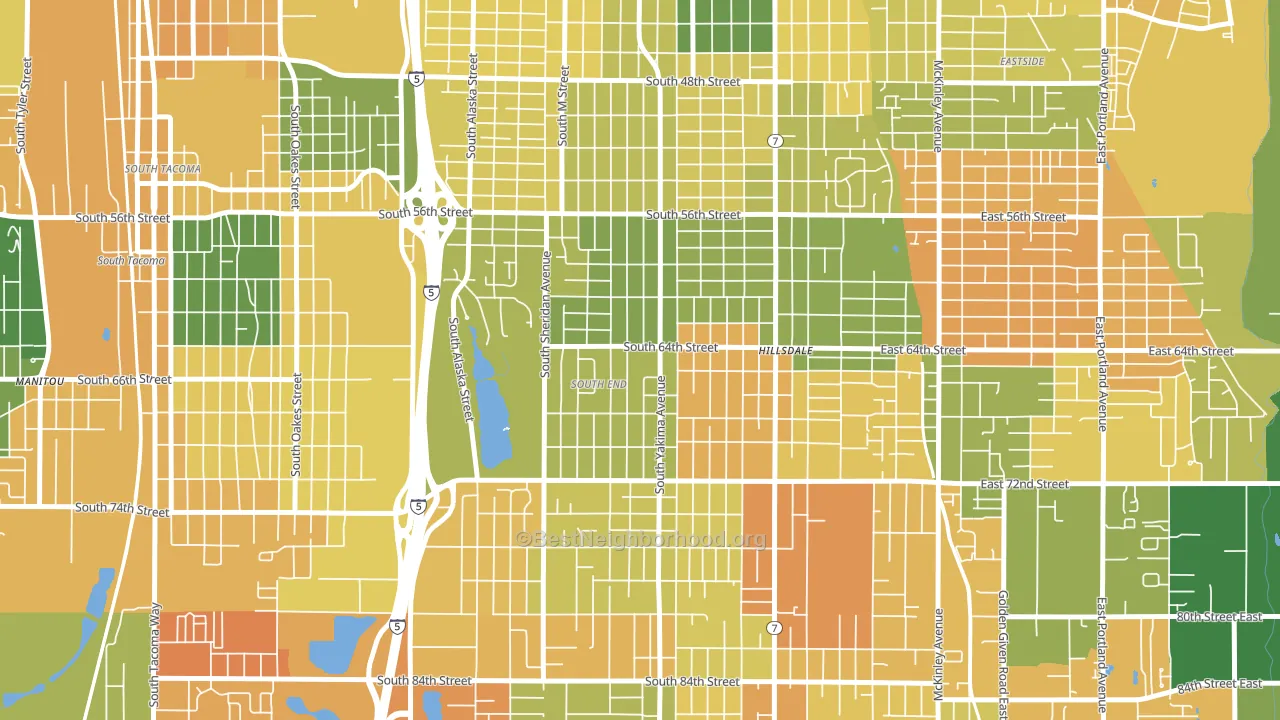 98408, WA block-group voter-turnout map