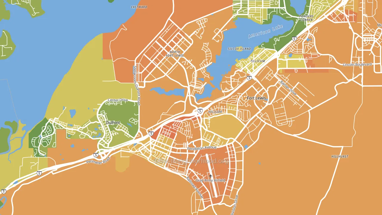 98433, WA block-group voter-turnout map