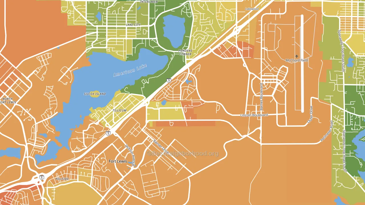 98439, WA block-group voter-turnout map