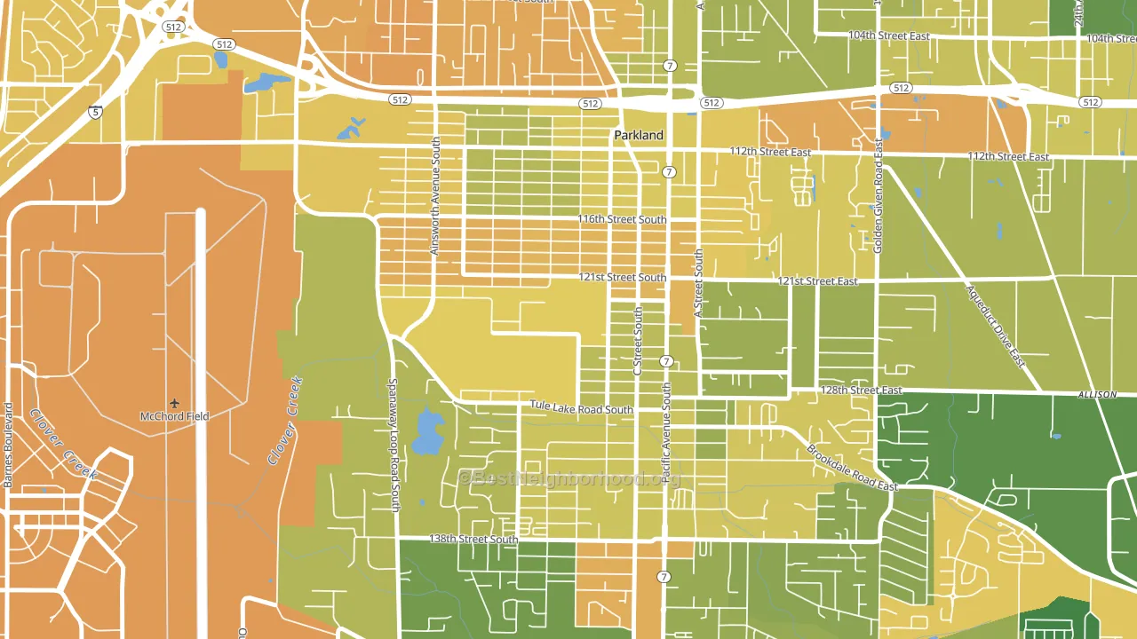98447, WA block-group voter-turnout map