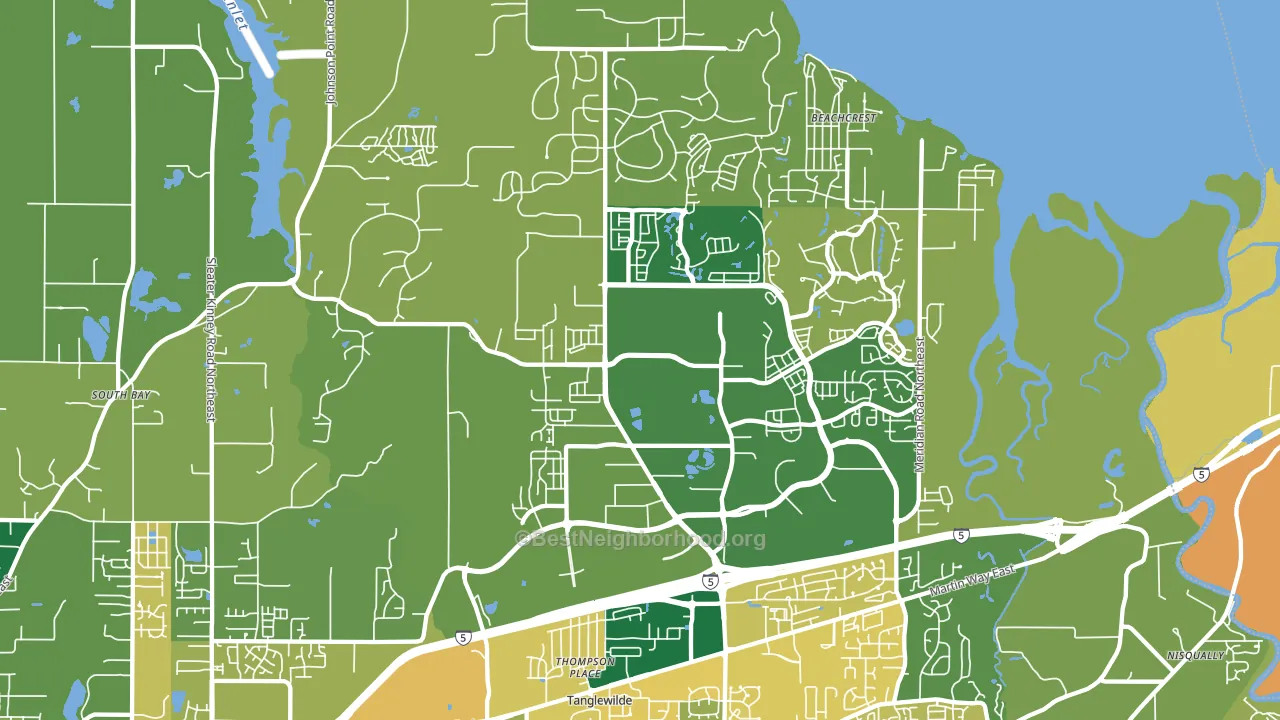 98516, WA block-group voter-turnout map