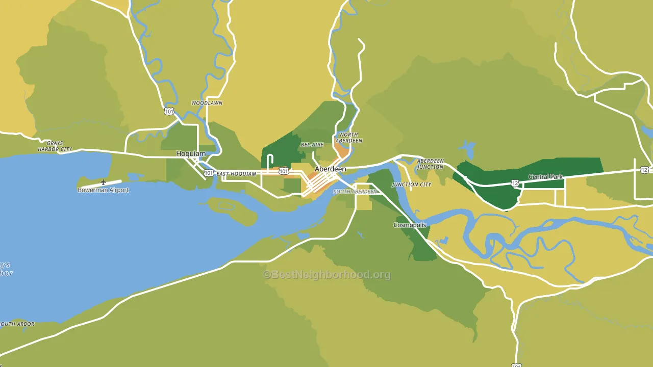 98520, WA block-group voter-turnout map