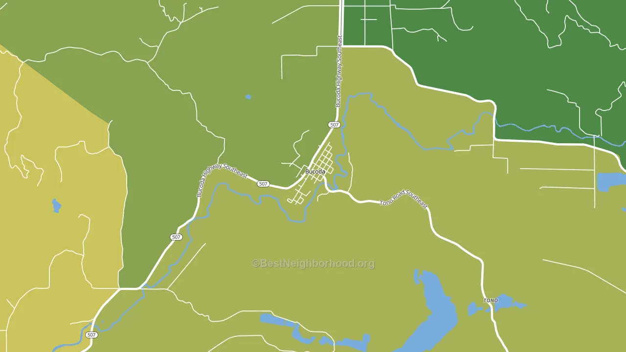 98530, WA block-group voter-turnout map
