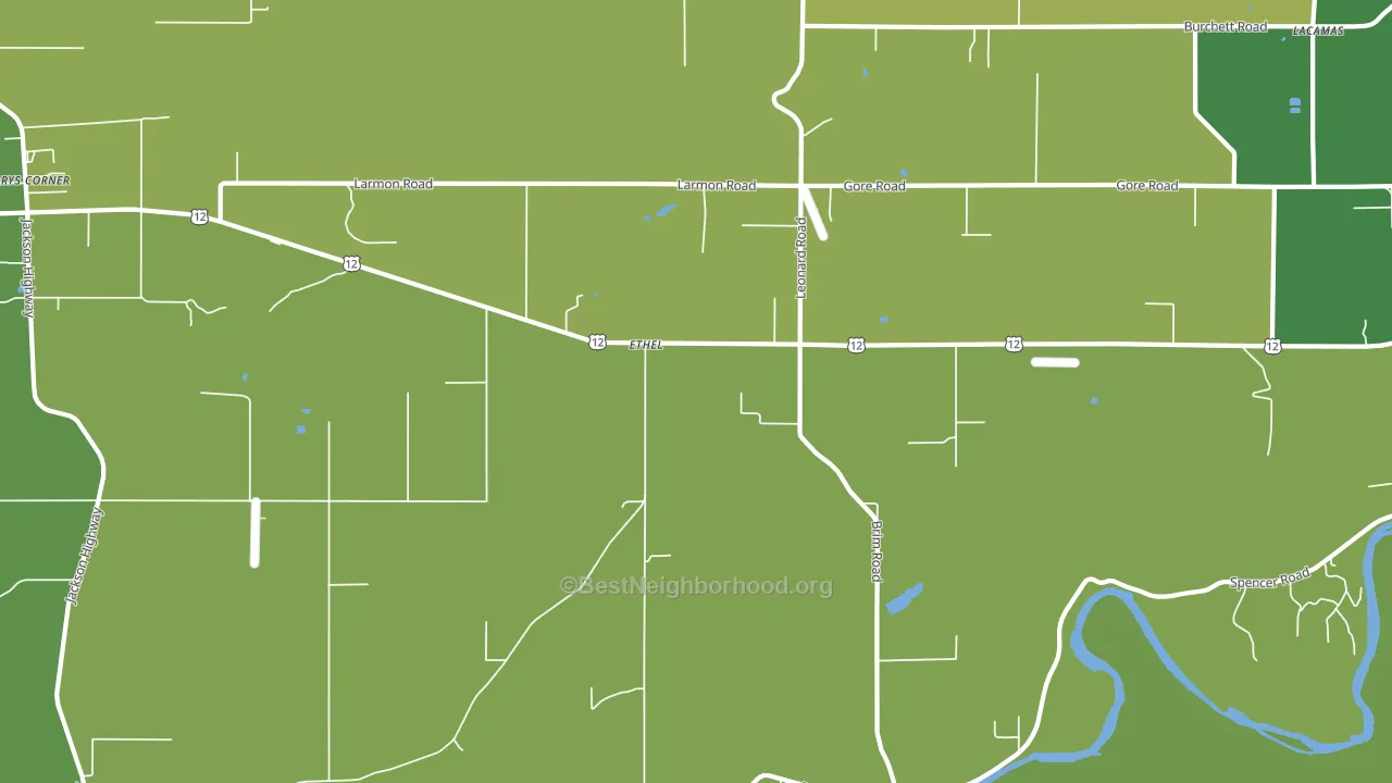 98542, WA block-group voter-turnout map
