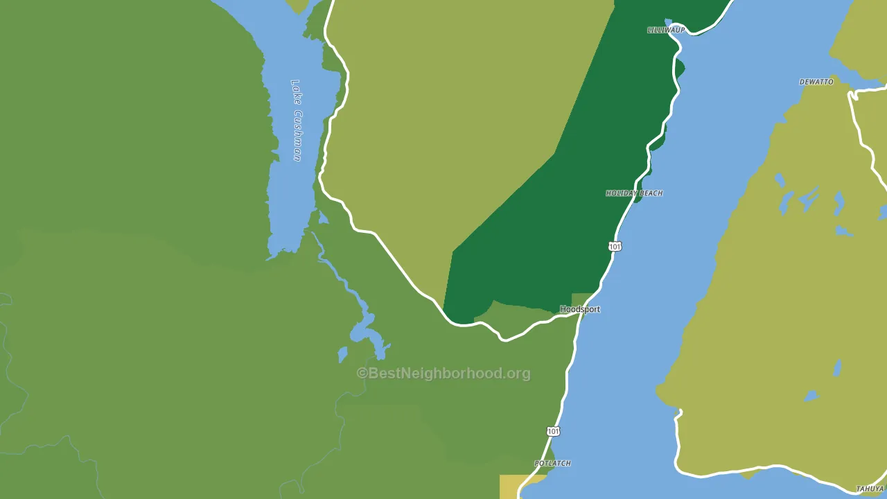 98548, WA block-group voter-turnout map
