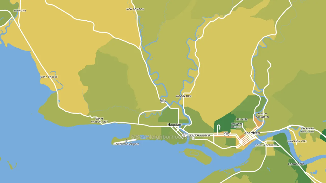 98550, WA block-group voter-turnout map