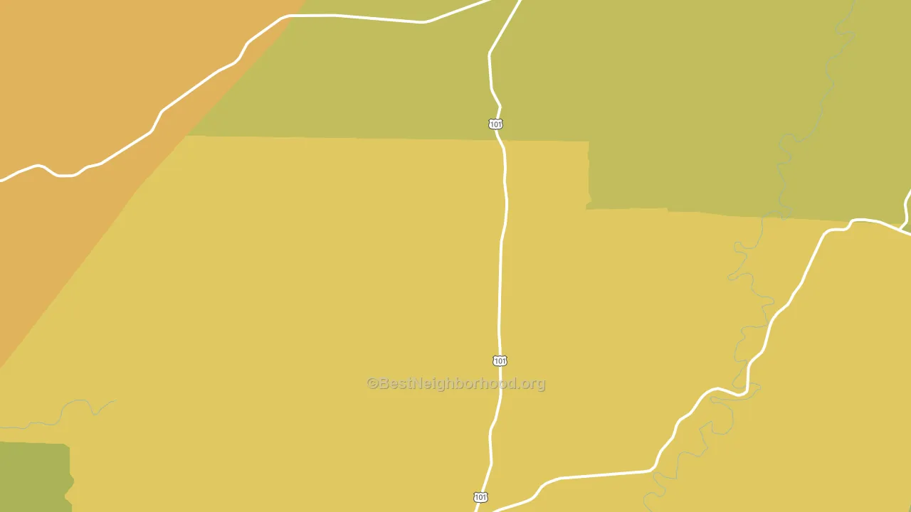 98552, WA block-group voter-turnout map